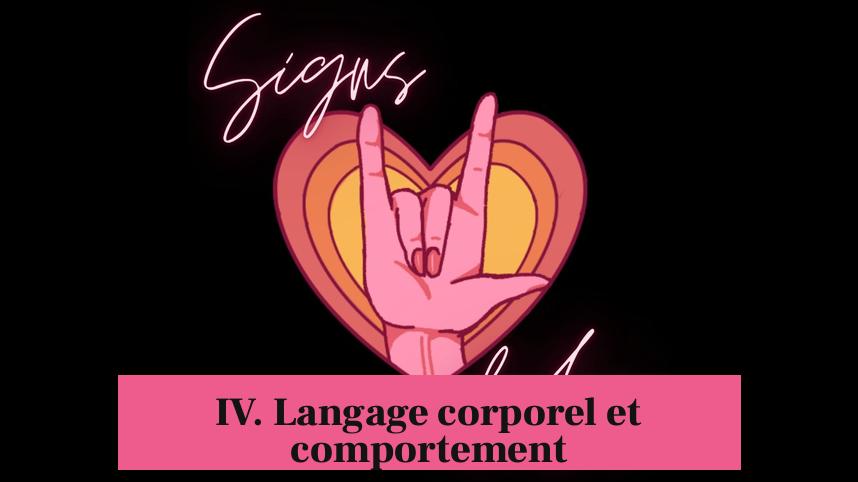 IV. Langage corporel et comportement