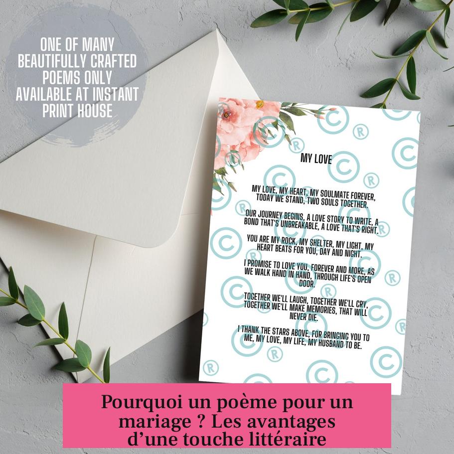 Pourquoi un poème pour un mariage ? Les avantages d’une touche littéraire
