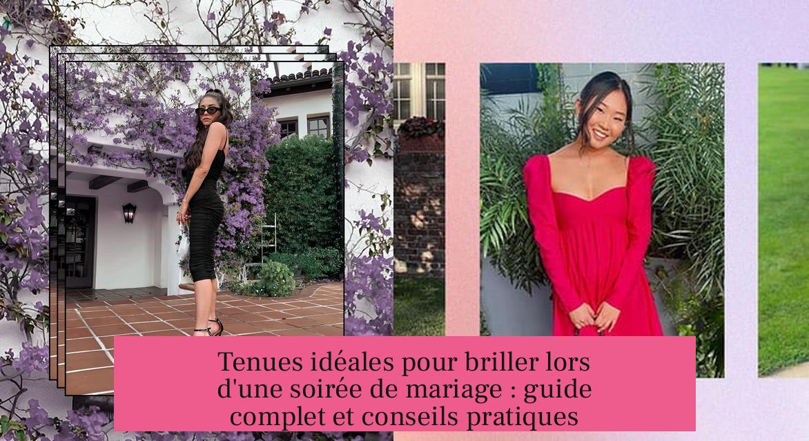 Tenues idéales pour briller lors d'une soirée de mariage : guide complet et conseils pratiques