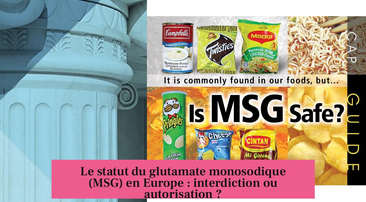 Le statut du glutamate monosodique (MSG) en Europe : interdiction ou autorisation ?