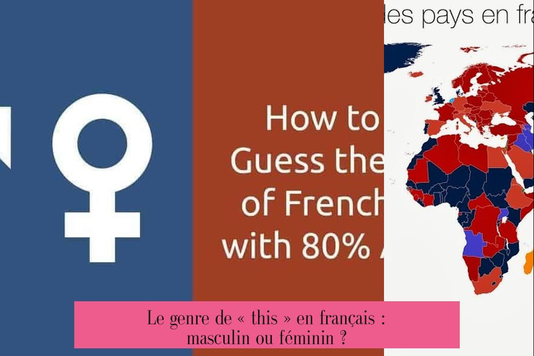 Le genre de « this » en français : masculin ou féminin ?