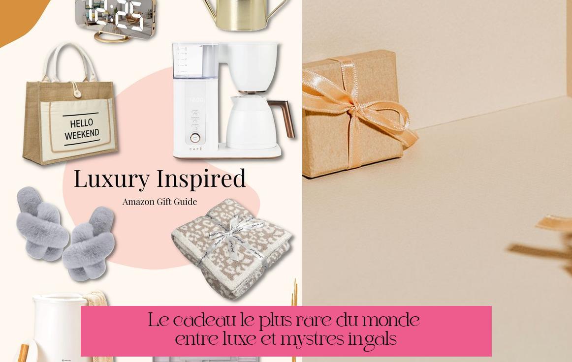 Le cadeau le plus rare du monde : entre luxe et mystères inégalés
