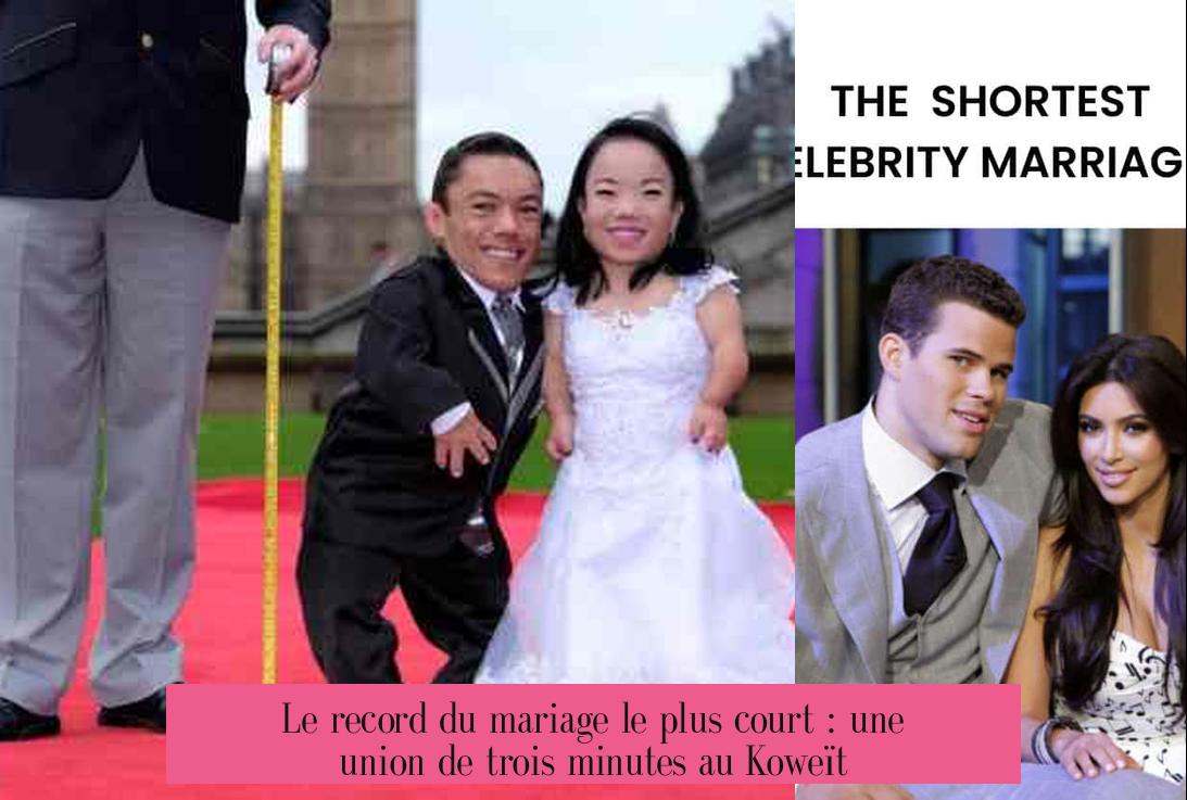Le record du mariage le plus court : une union de trois minutes au Koweït
