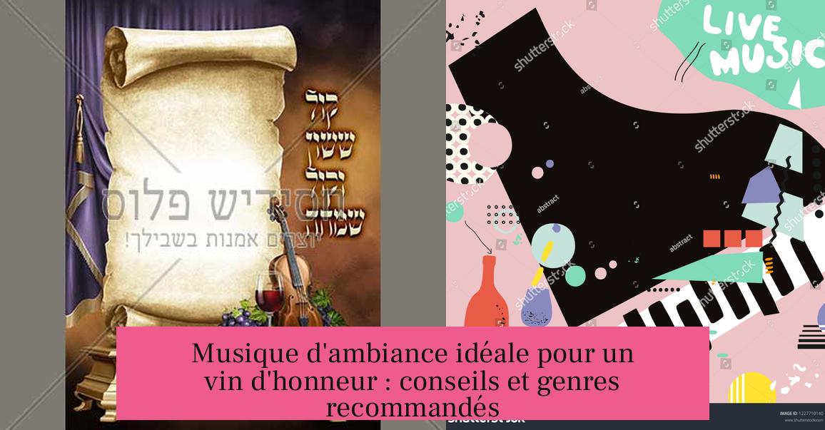 Musique d'ambiance idéale pour un vin d'honneur : conseils et genres recommandés