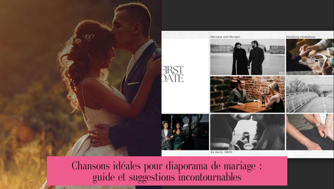 Chansons idéales pour diaporama de mariage : guide et suggestions incontournables