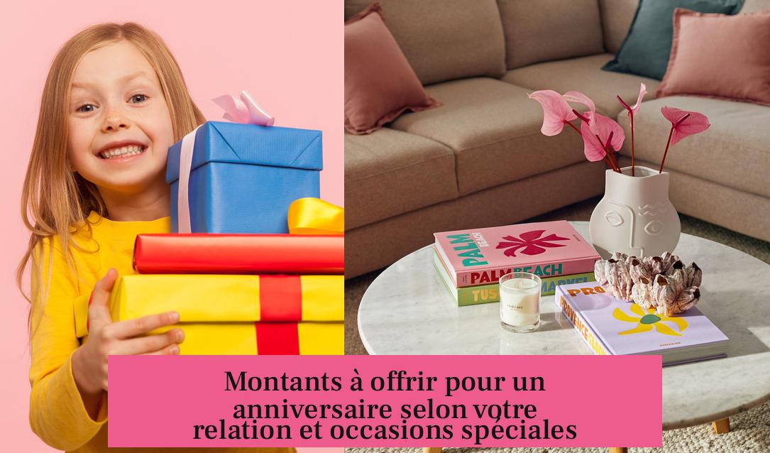 Montants à offrir pour un anniversaire selon votre relation et occasions spéciales