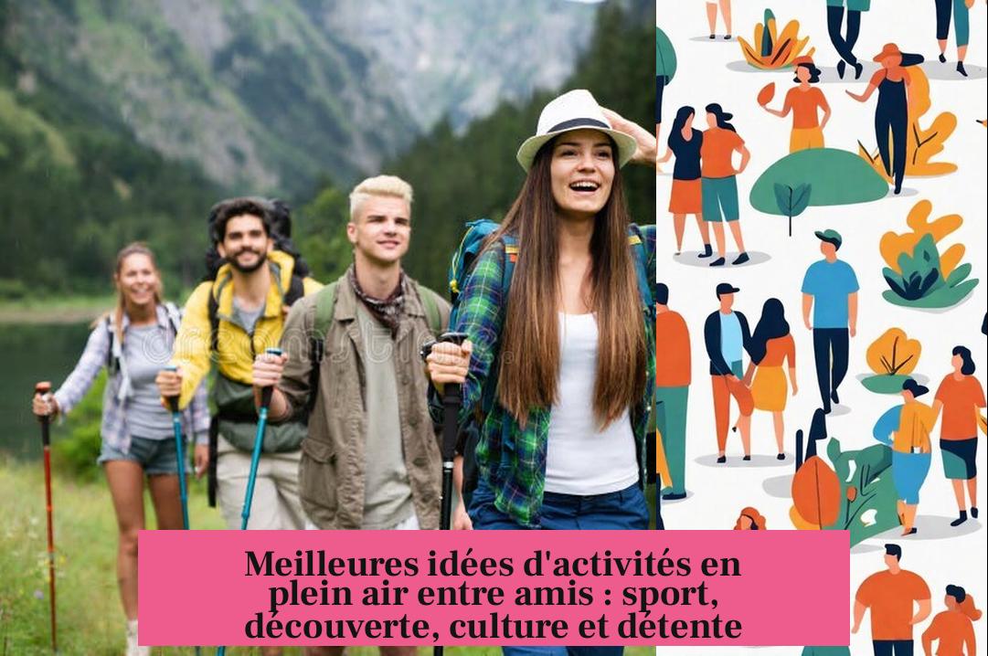 Meilleures idées d'activités en plein air entre amis : sport, découverte, culture et détente