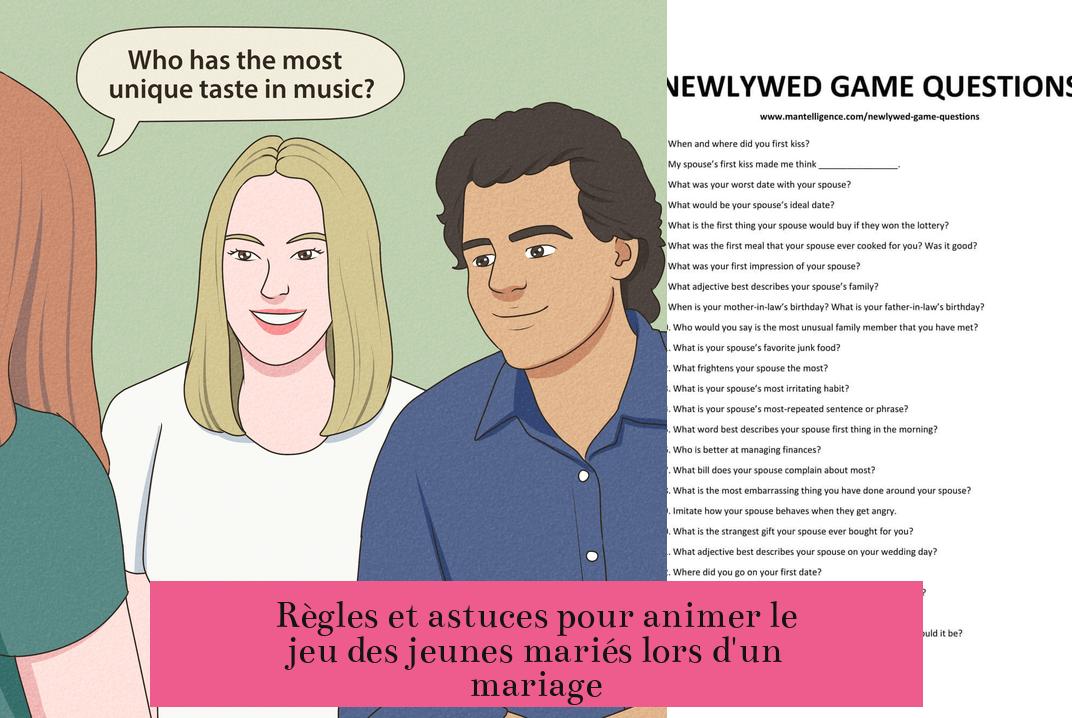 Règles et astuces pour animer le jeu des jeunes mariés lors d'un mariage