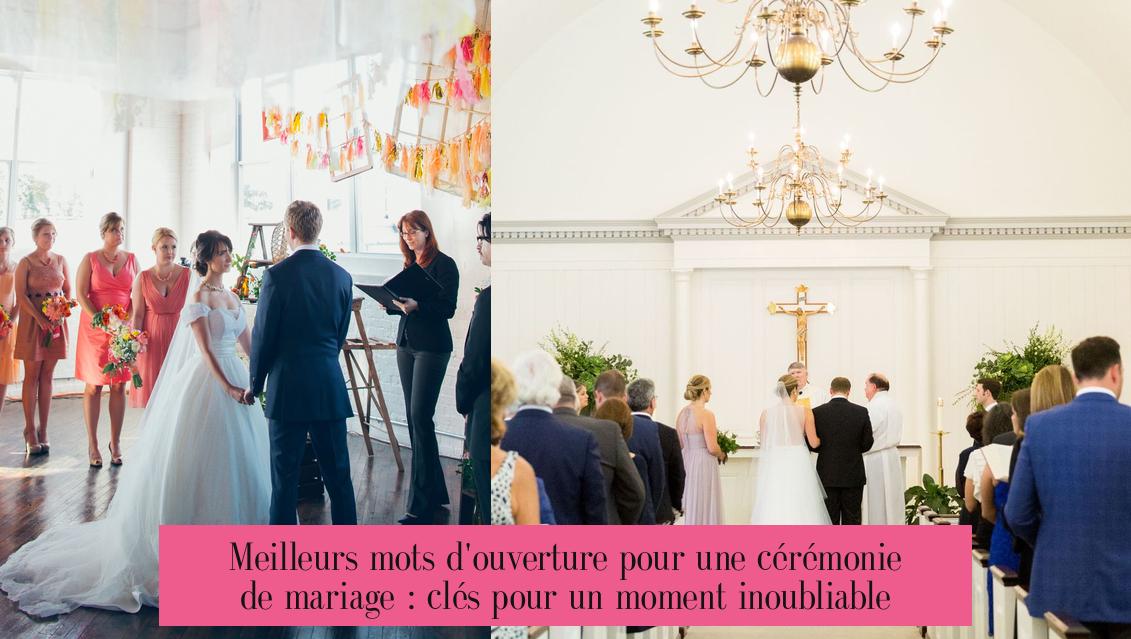 Meilleurs mots d'ouverture pour une cérémonie de mariage : clés pour un moment inoubliable