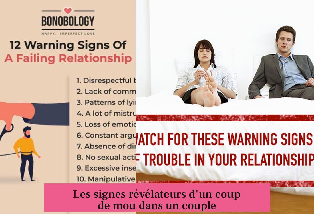 Les signes révélateurs d'un coup de mou dans un couple