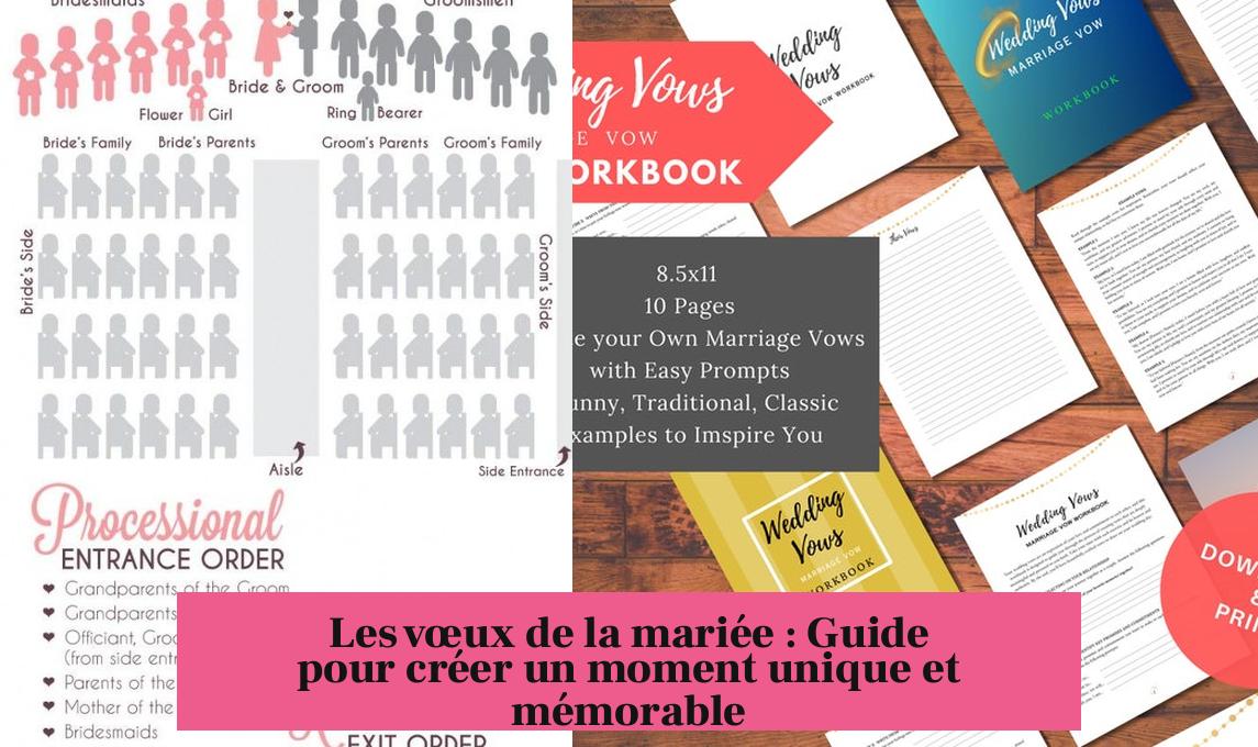Les vœux de la mariée : Guide pour créer un moment unique et mémorable