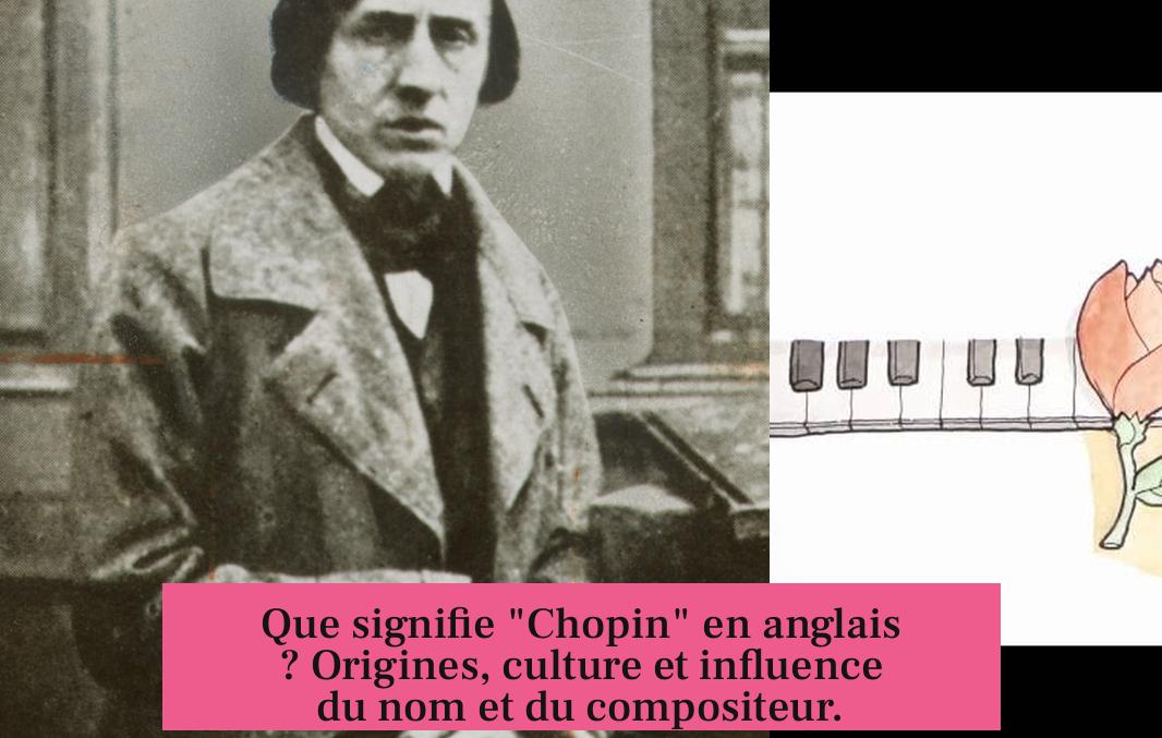 Que signifie "Chopin" en anglais ? Origines, culture et influence du nom et du compositeur.