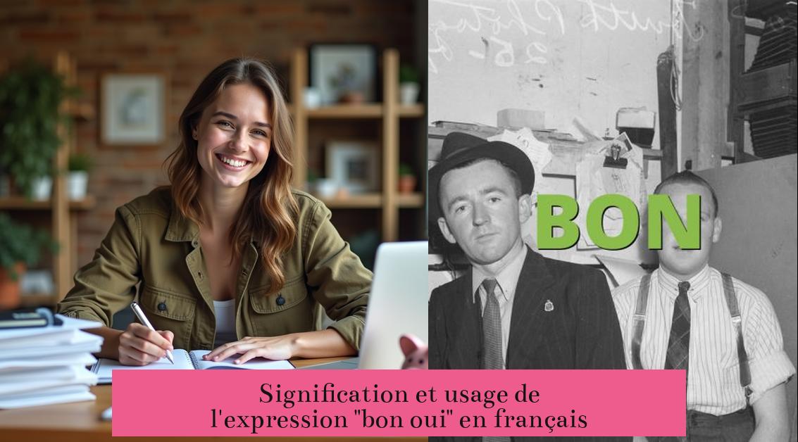 Signification et usage de l'expression "bon oui" en français