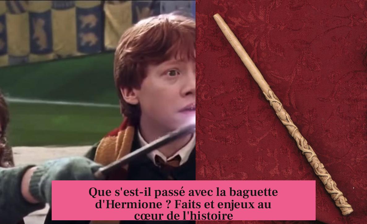 Que s'est-il passé avec la baguette d'Hermione ? Faits et enjeux au cœur de l'histoire