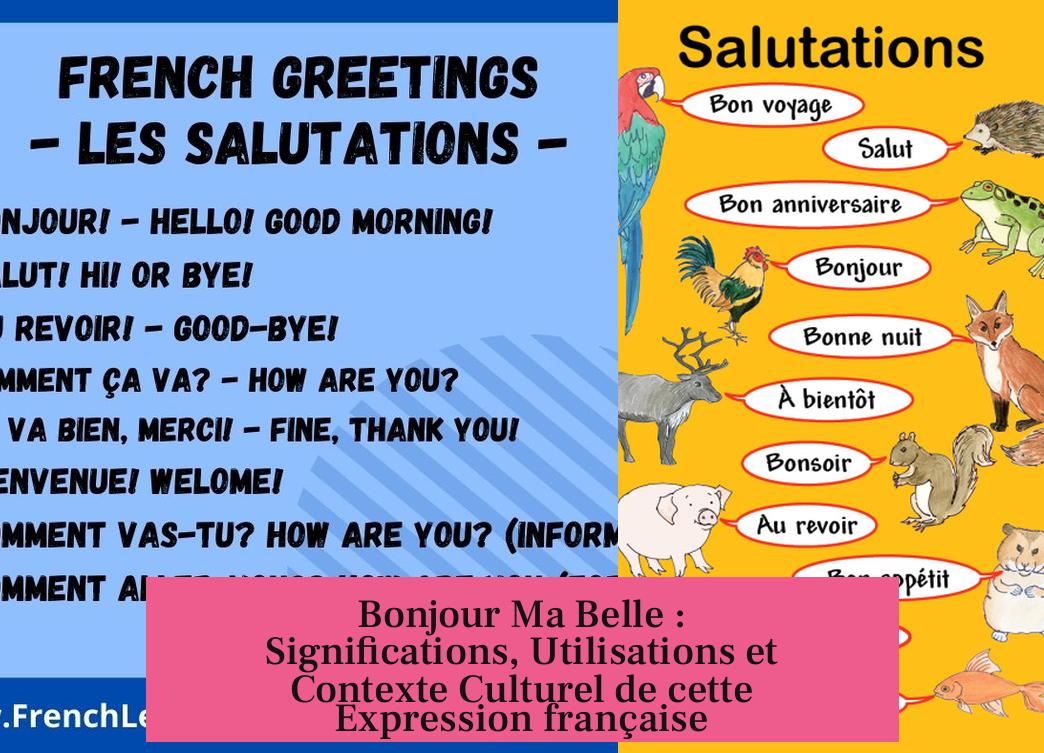 Bonjour Ma Belle : Significations, Utilisations et Contexte Culturel de cette Expression française