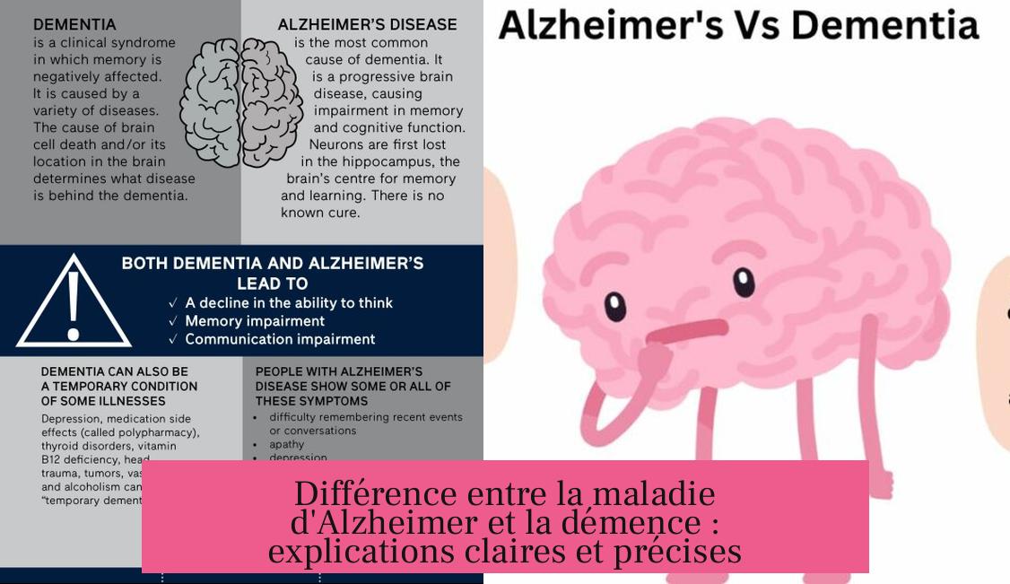 Différence entre la maladie d'Alzheimer et la démence : explications claires et précises