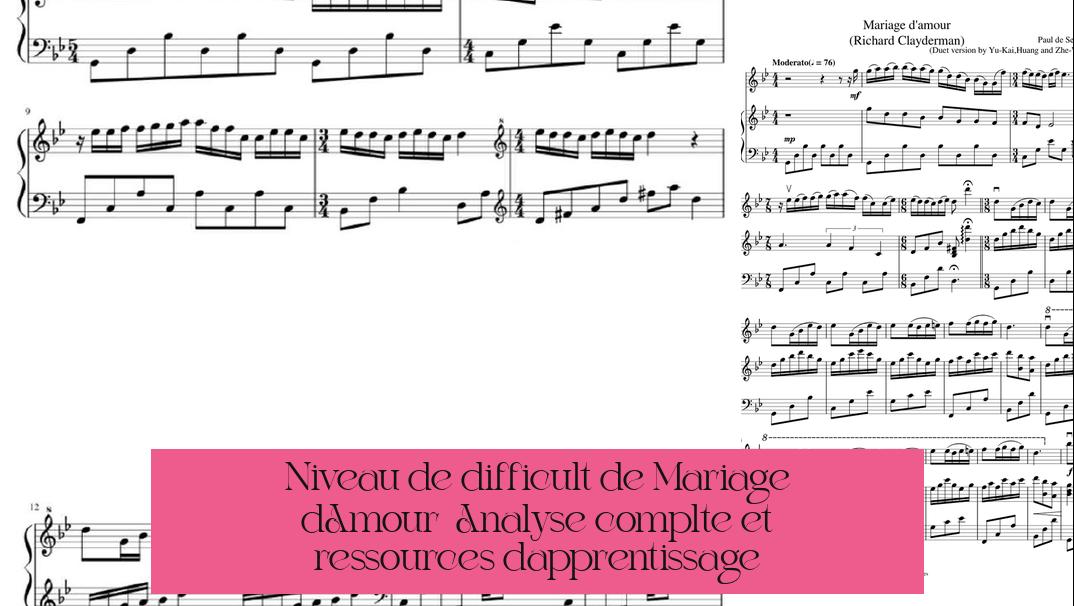 Niveau de difficulté de Mariage d'Amour : Analyse complète et ressources d'apprentissage