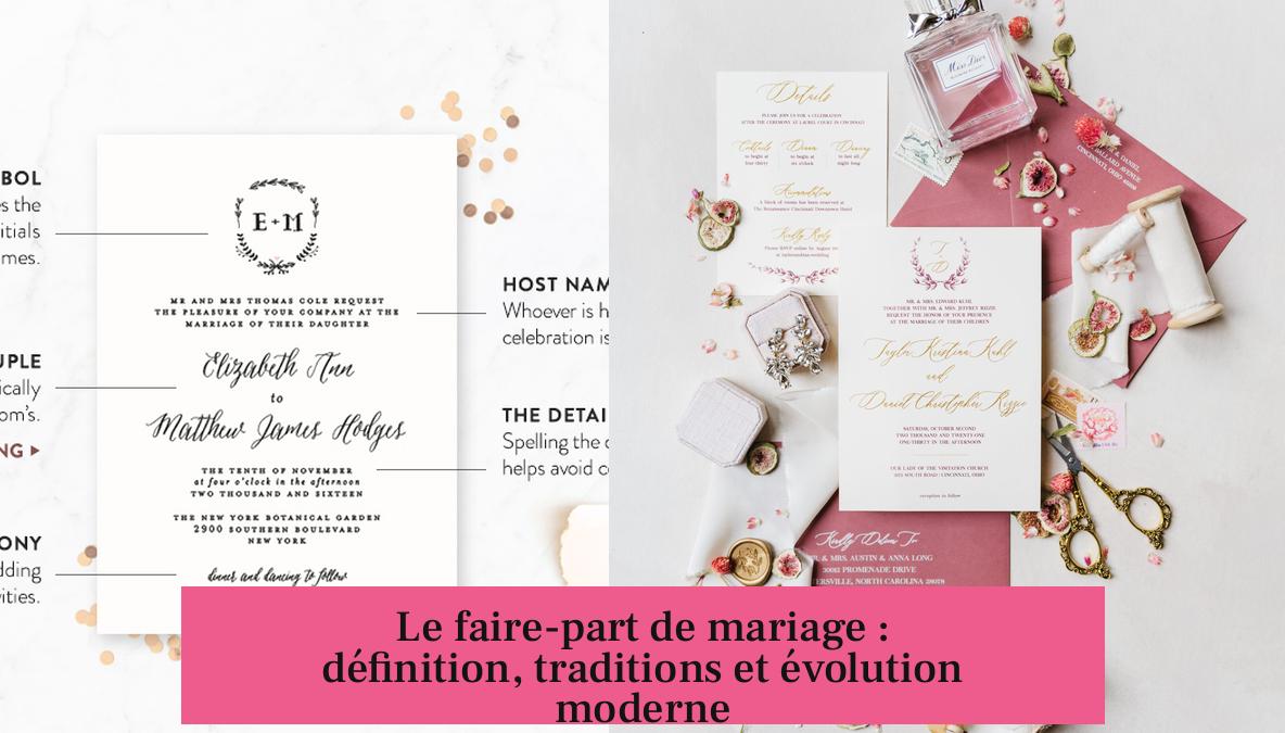 Le faire-part de mariage : définition, traditions et évolution moderne