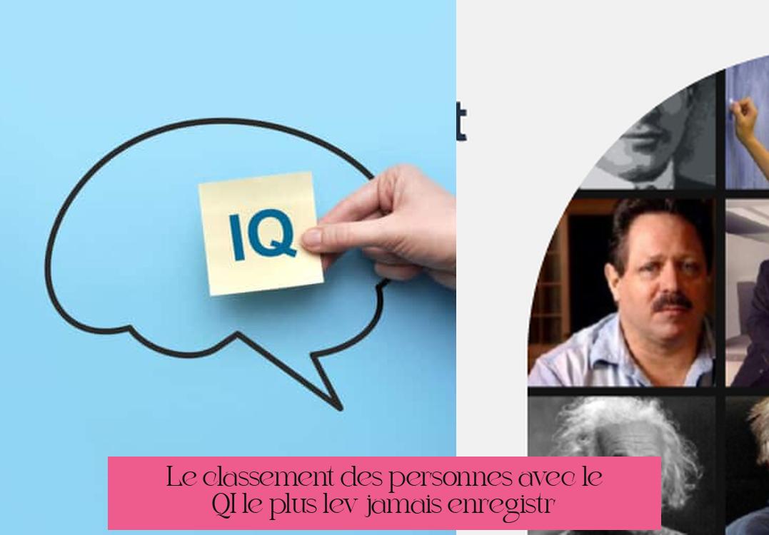 Le classement des personnes avec le QI le plus élevé jamais enregistré