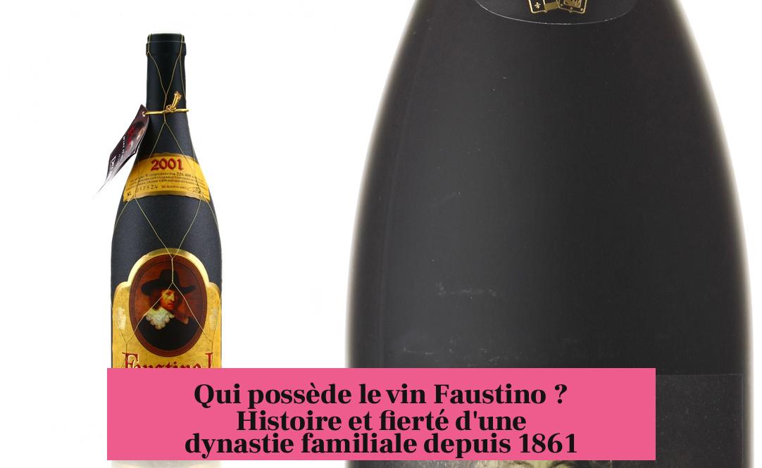 Qui possède le vin Faustino ? Histoire et fierté d'une dynastie familiale depuis 1861