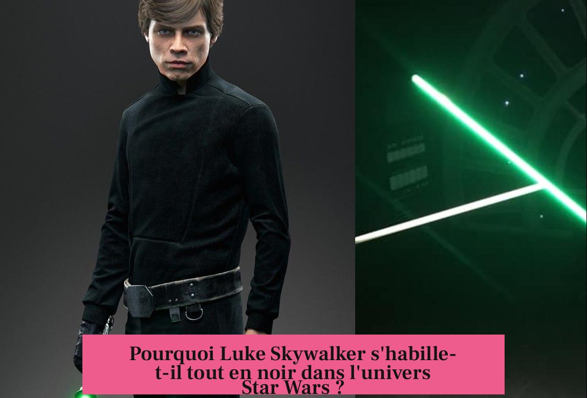 Pourquoi Luke Skywalker s'habille-t-il tout en noir dans l'univers Star Wars ?