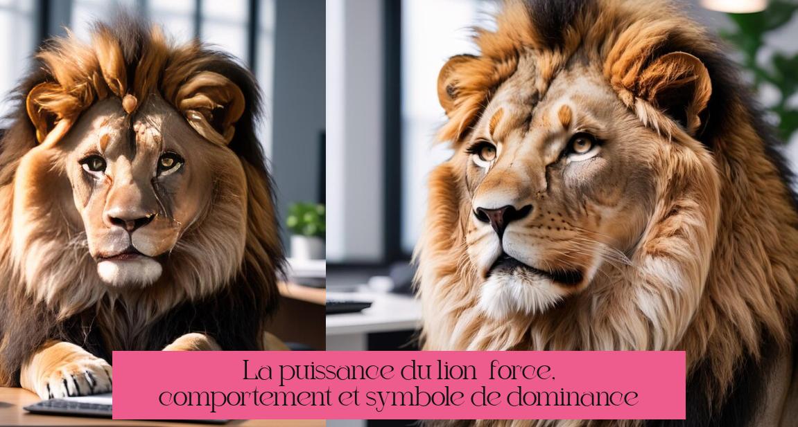 La puissance du lion : force, comportement et symbole de dominance