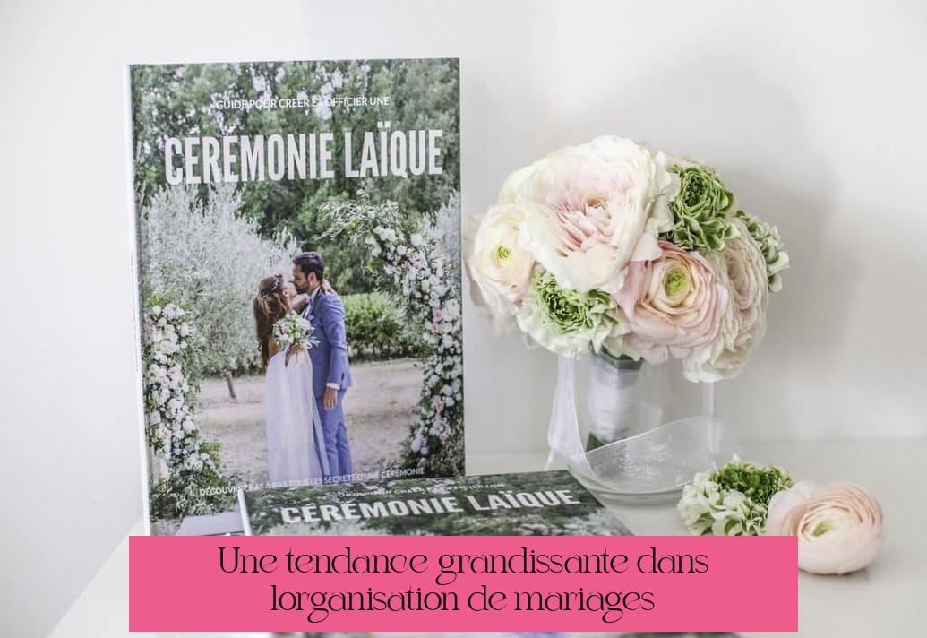 Une tendance grandissante dans l’organisation de mariages