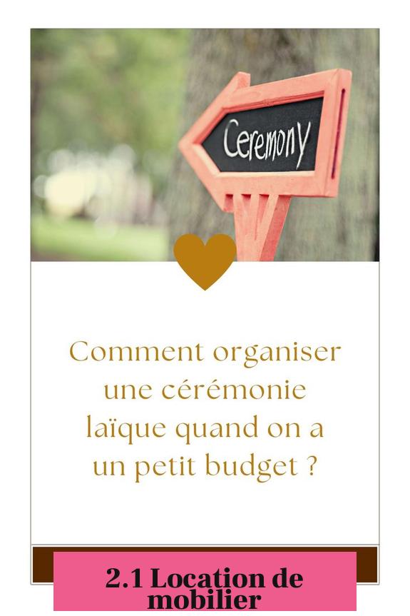 2.1 Location de mobilier