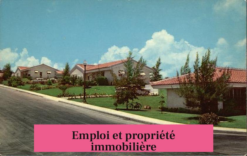 Emploi et propriété immobilière