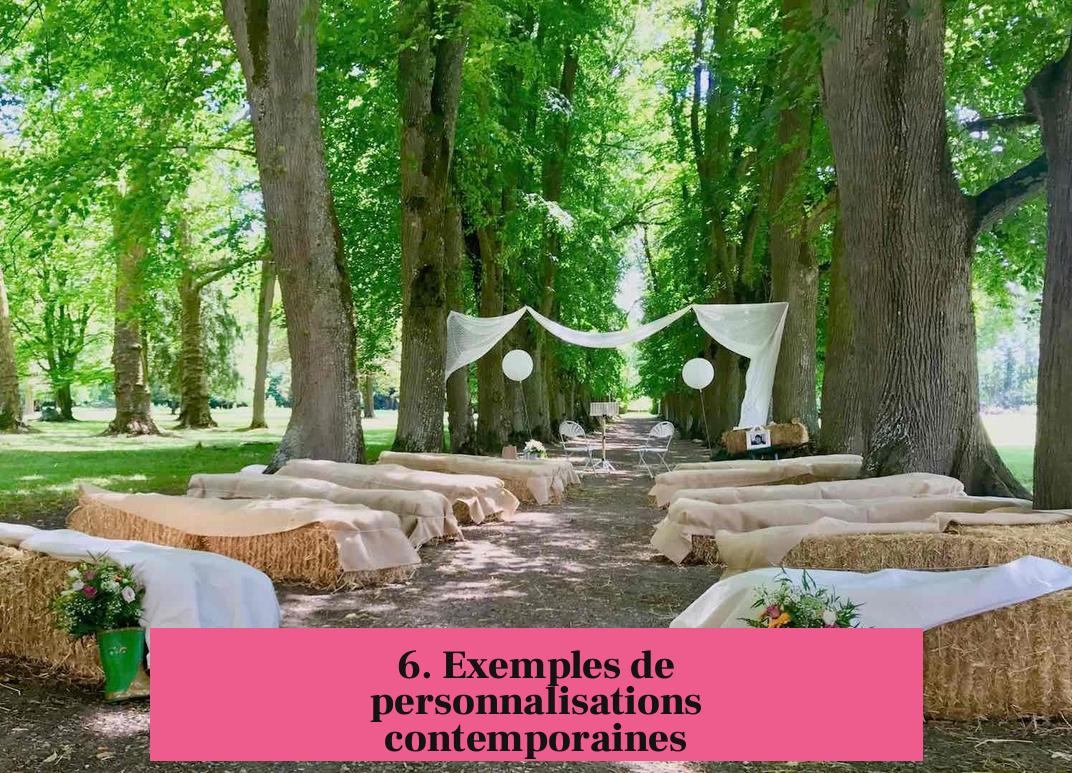 6. Exemples de personnalisations contemporaines