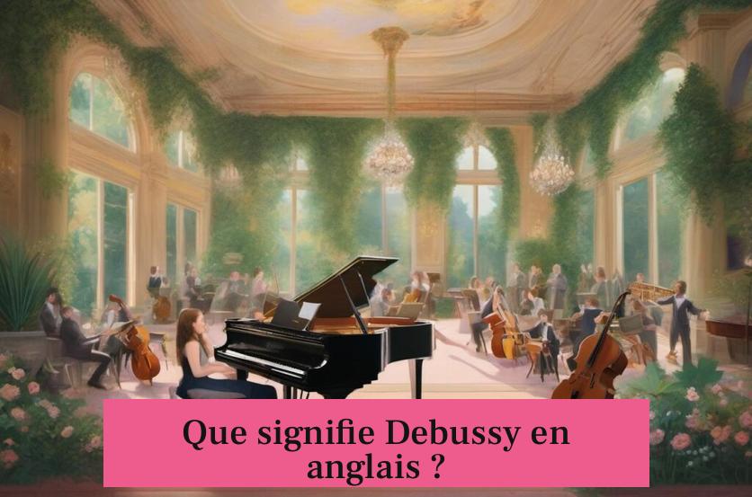 Que signifie Debussy en anglais ?