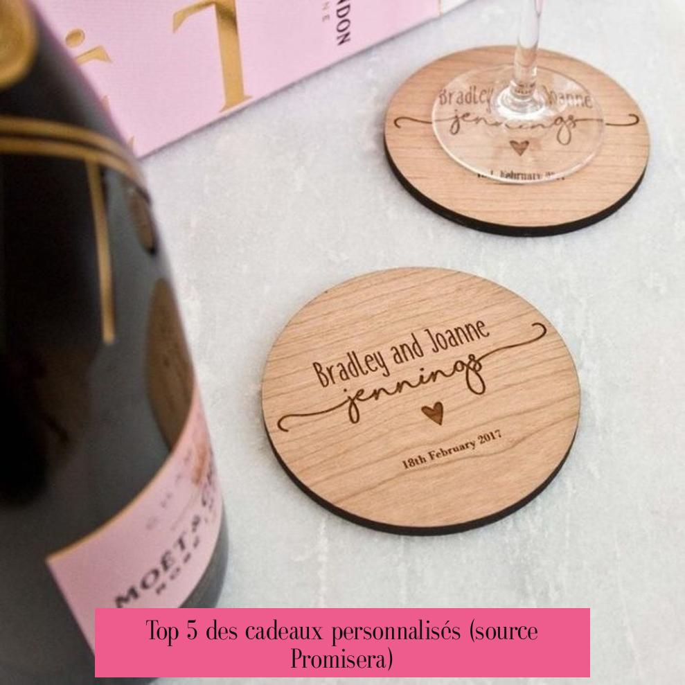 Top 5 des cadeaux personnalisés (source Promisera)