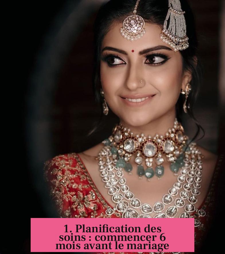 1. Planification des soins : commencer 6 mois avant le mariage