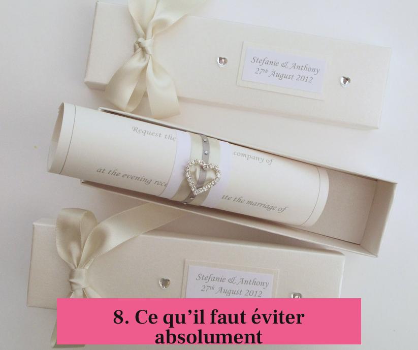 8. Ce qu’il faut éviter absolument