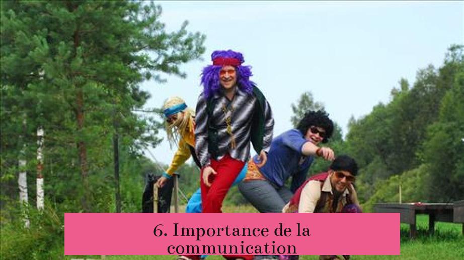 6. Importance de la communication