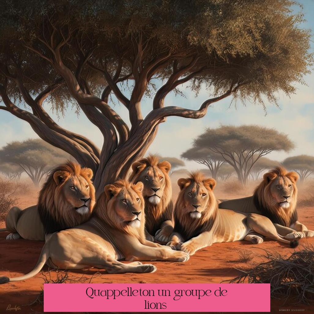 Qu'appelle-t-on un groupe de lions ?