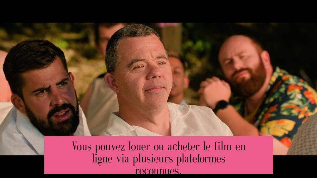 Vous pouvez louer ou acheter le film en ligne via plusieurs plateformes reconnues.