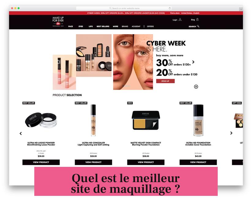 Quel est le meilleur site de maquillage ?