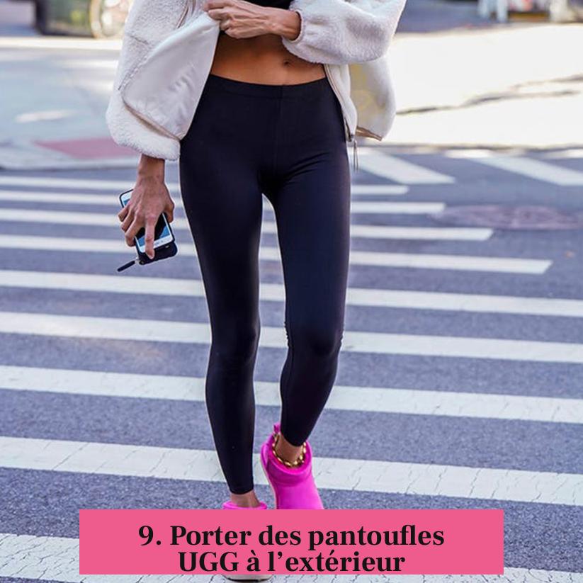 9. Porter des pantoufles UGG à l’extérieur