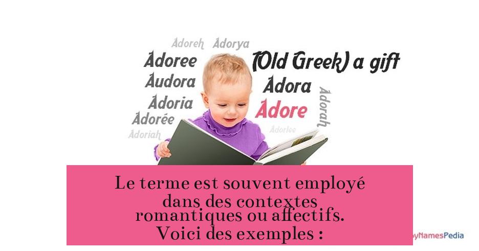 Le terme est souvent employé dans des contextes romantiques ou affectifs. Voici des exemples :