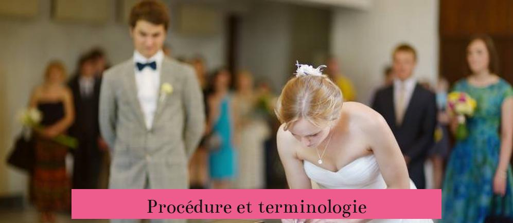 Procédure et terminologie