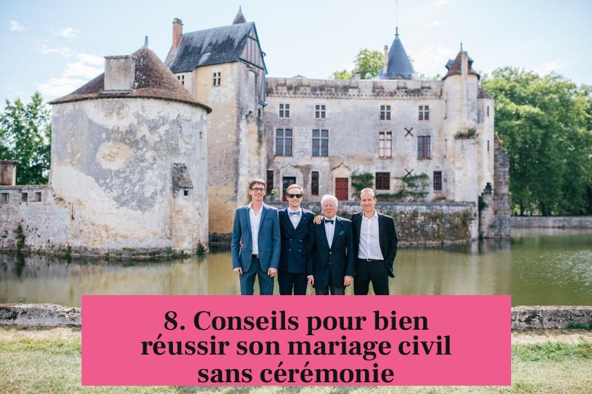 8. Conseils pour bien réussir son mariage civil sans cérémonie