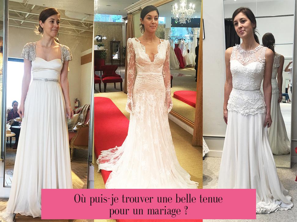 Où puis-je trouver une belle tenue pour un mariage ?