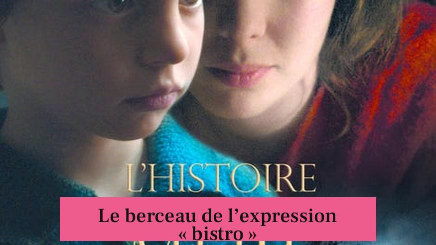 Le berceau de l’expression « bistro »