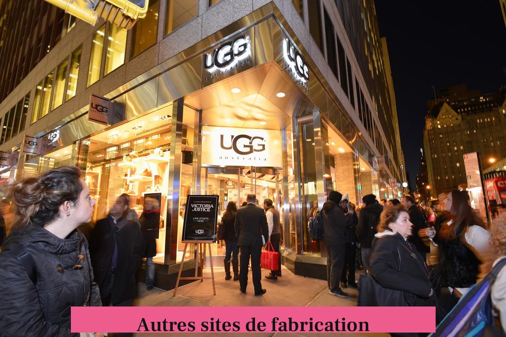 Autres sites de fabrication