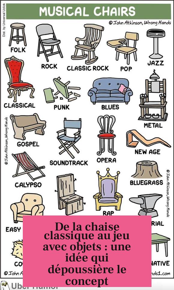 De la chaise classique au jeu avec objets : une idée qui dépoussière le concept