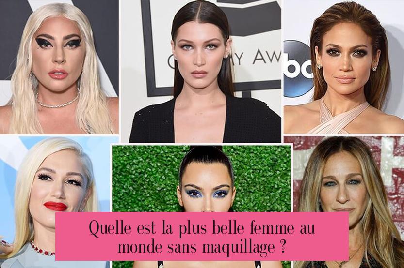 Quelle est la plus belle femme au monde sans maquillage ?