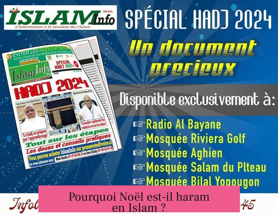 Pourquoi Noël est-il haram en Islam ?
