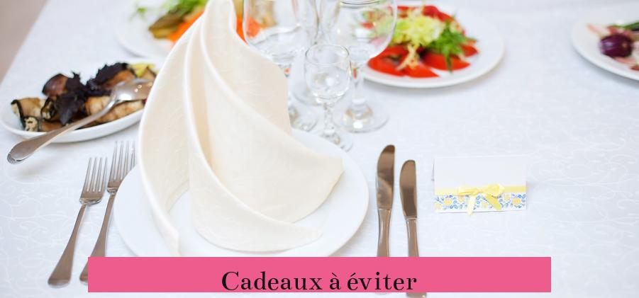 Cadeaux à éviter