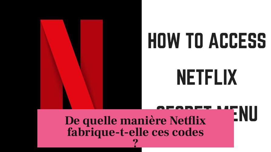 De quelle manière Netflix fabrique-t-elle ces codes ?
